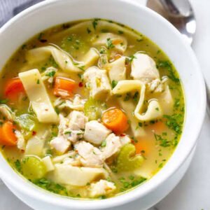 Chicken noodles soup