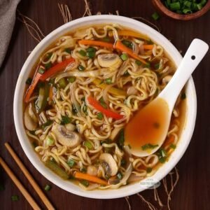 Veg noodles soup